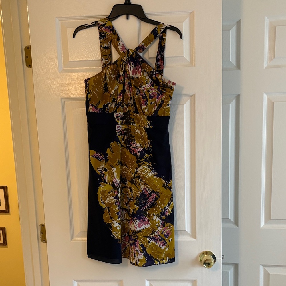 The Limited Black and Gold Mini Dress